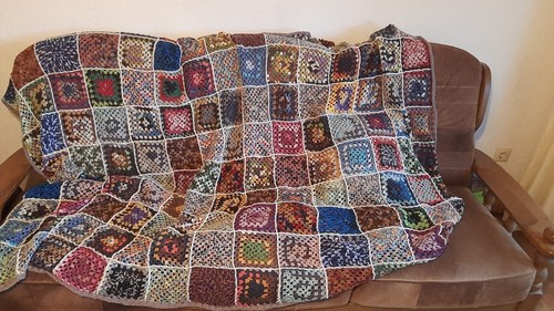 Kuscheldecke groß gehäkelt - groß,,
