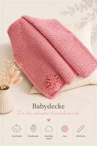 Babydecke gehäkelt neu warm - gehäkelt,