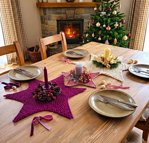 Sterndeckchen weihnachten - sterndeckchen,