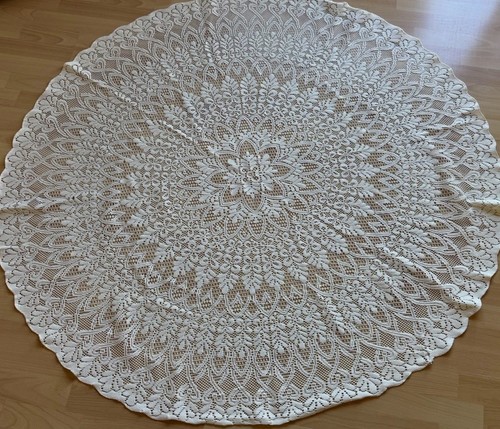 Tischdecke rund weiß 150 - weiß,