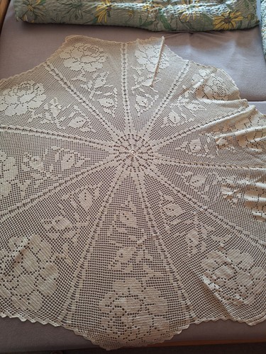 Tischdecke rund gehäkelt - tischdecke,, rund,