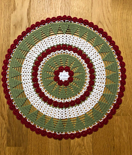 Runde gehäkelte tischdecke - runde,