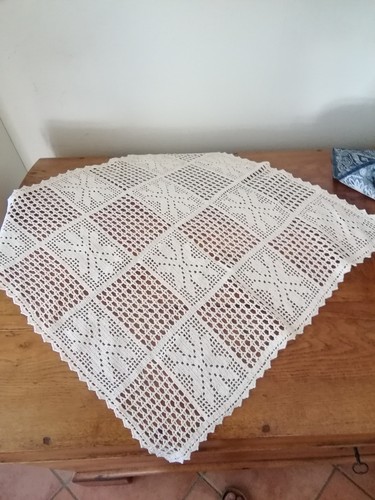 Quadratische häkel tischdecke - quadratische,