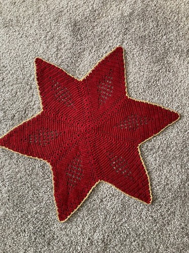 Weihnachtsdecke - , (stern)