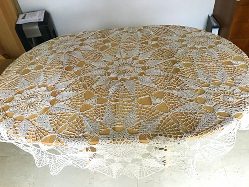 Runde tischdecke weiß - runde,
